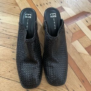 Miista black braided leather mules Sz 41